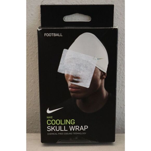 Nike N.100.0615.102 Unisex Sz OSFM White Cooling Football Skull Wrap - Picture 1 of 4